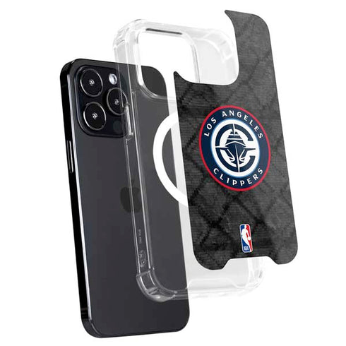 NBA Los Angeles Clippers Black Rust iPhone 15 Pro MagSafe Case
